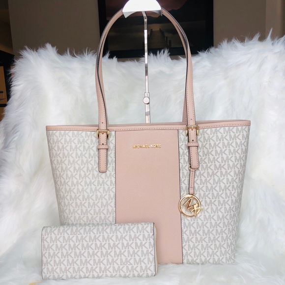 michael kors center stripe tote